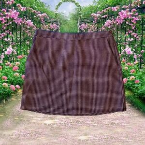 Pink Herringbone mini skirt